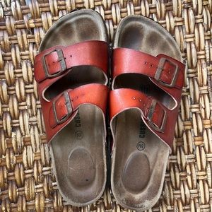 Buckle Sandals Women's size 8 Brown